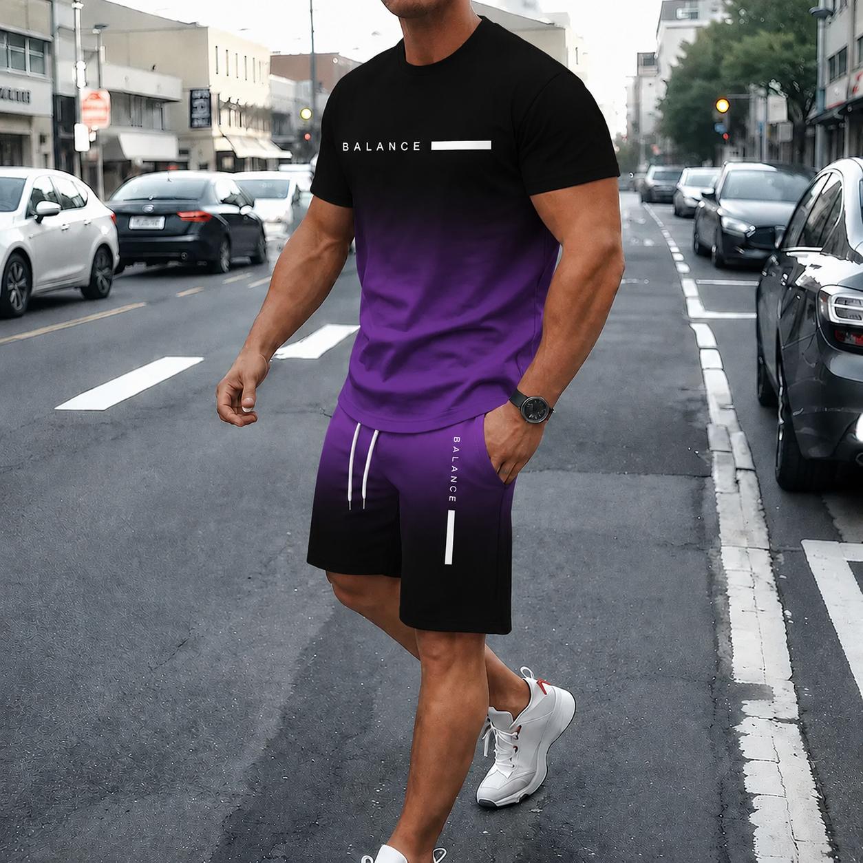 VibeSet – Gradient Athleisure 2-delat set