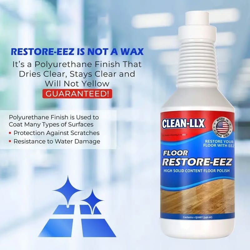 🔥Sista dagen med 50 % rabatt – ✨🧴 Clean-llx Golvförnyare – Glans och skydd direkt 🏠