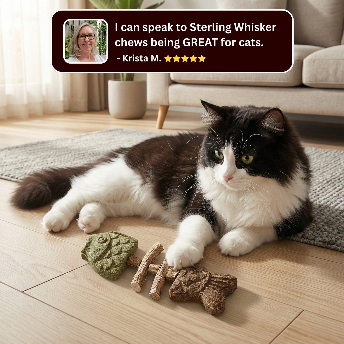 KittyChew – Silvervine Tuggpinnar med Kattmynta