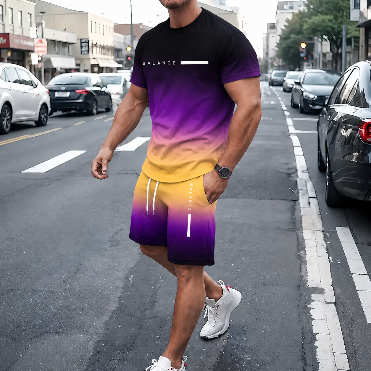 VibeSet – Gradient Athleisure 2-delat set