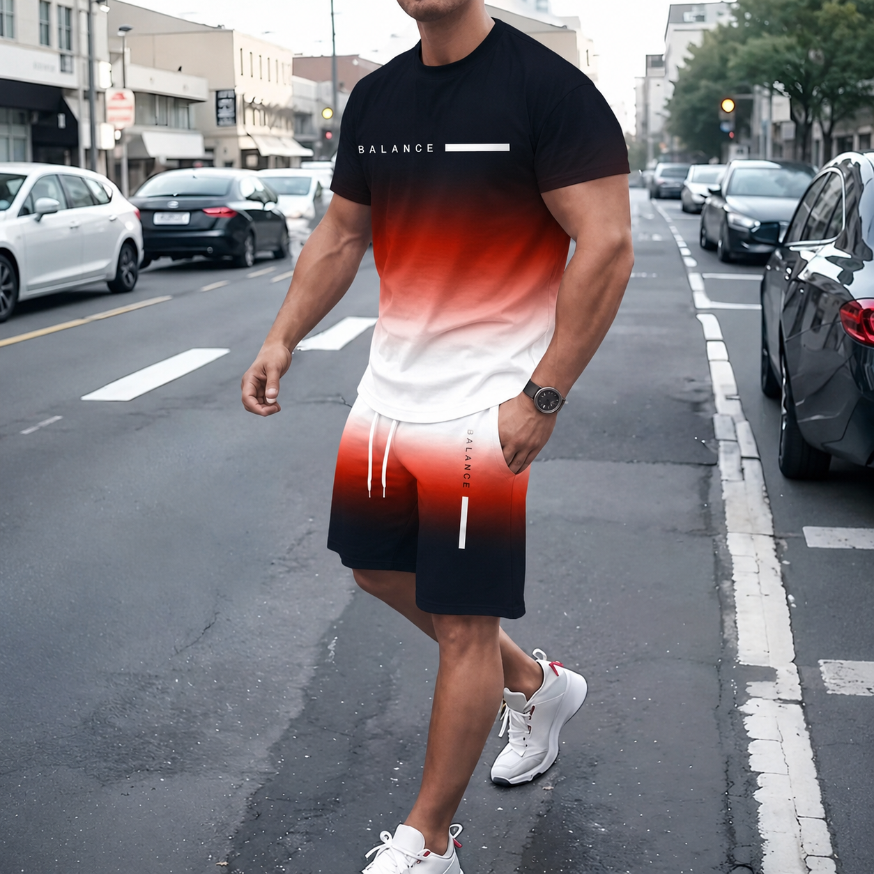 VibeSet – Gradient Athleisure 2-delat set