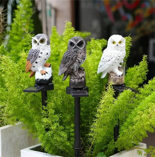 OwlGuard – Solcellsdriven LED-trädgårdsbelysning