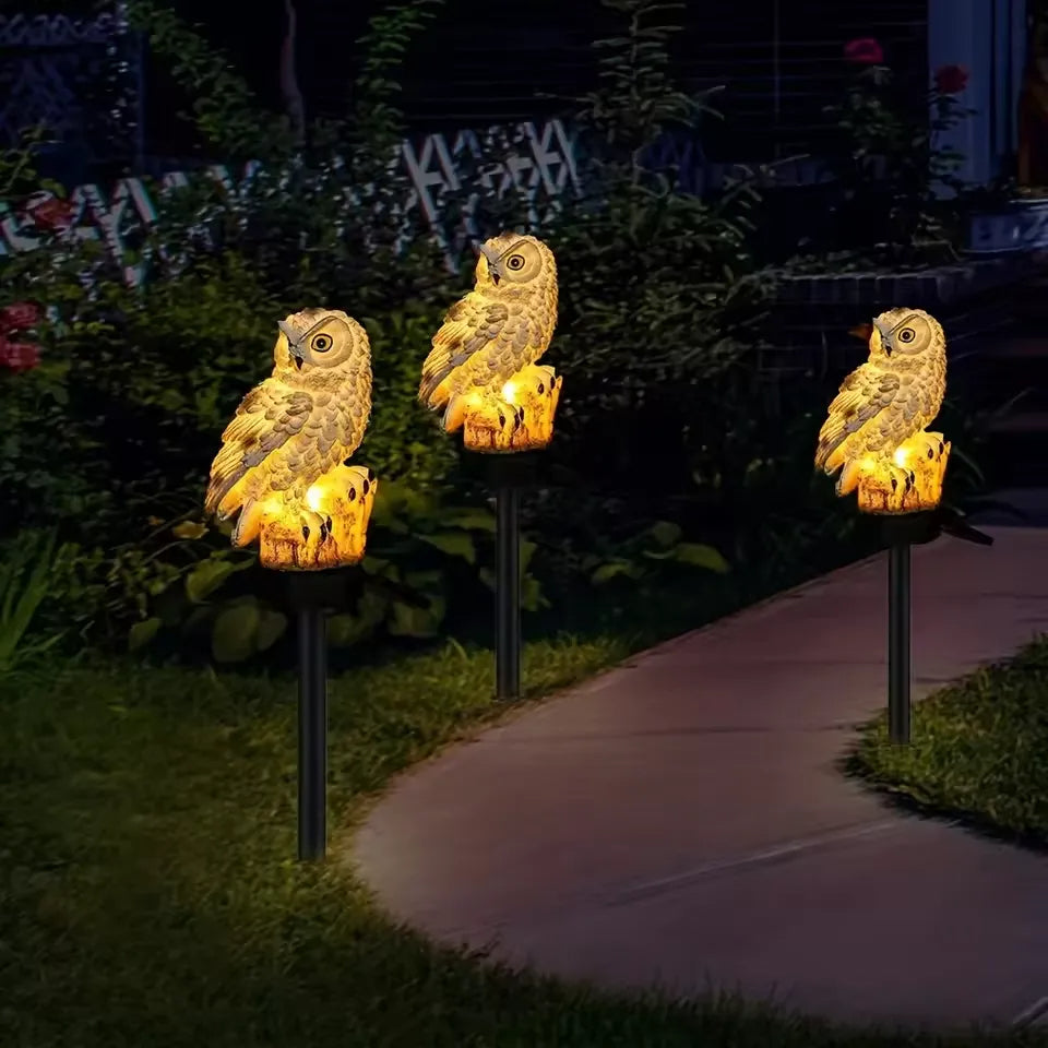 OwlGuard – Solcellsdriven LED-trädgårdsbelysning