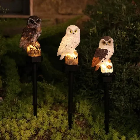 OwlGuard – Solcellsdriven LED-trädgårdsbelysning