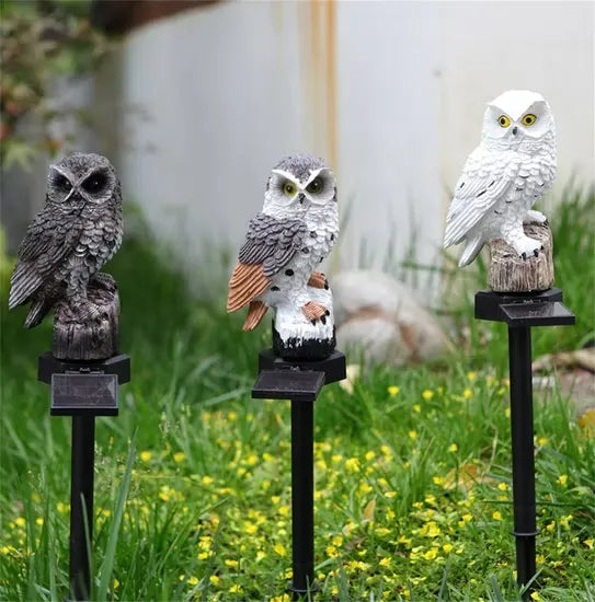 OwlGuard – Solcellsdriven LED-trädgårdsbelysning