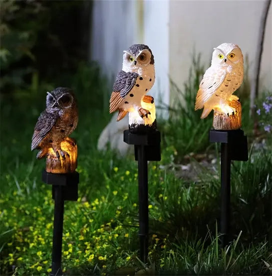 OwlGuard – Solcellsdriven LED-trädgårdsbelysning