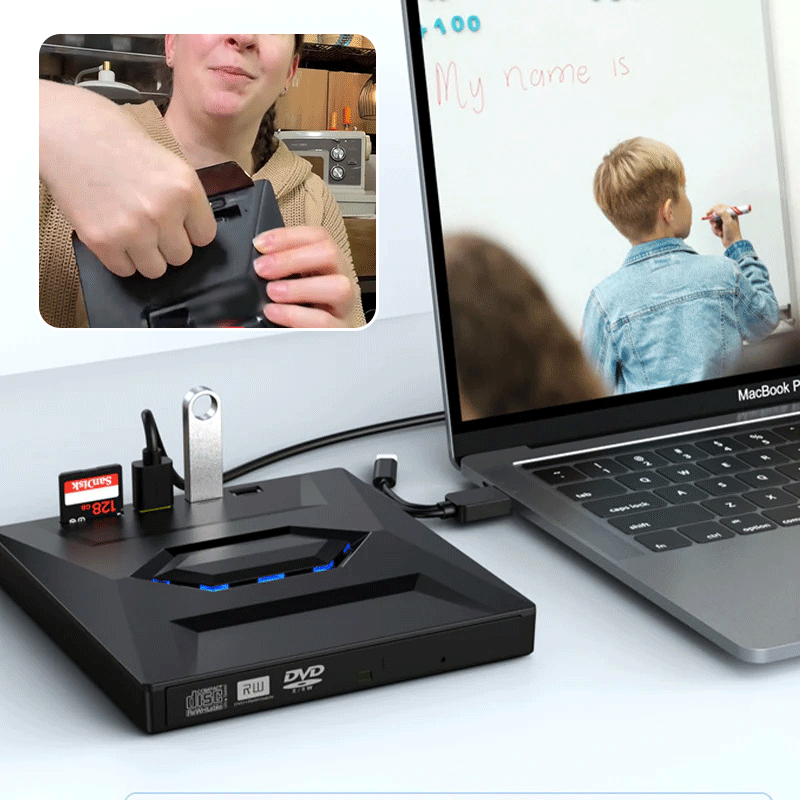 UltraRead | 7-i-1 USB Blu-ray- och DVD-spelare