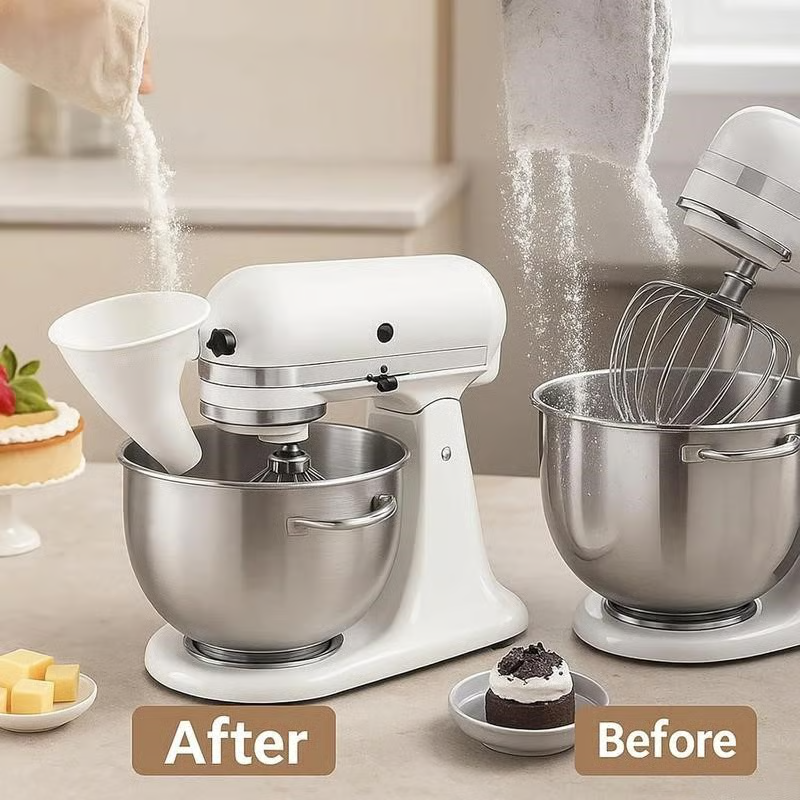 🔥SISTA DAGEN 50% RABATT - ✨Mjöltratt för Kitchen Aid Köksassistent