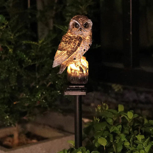 OwlGuard – Solcellsdriven LED-trädgårdsbelysning